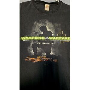 2010 Kerusso Christian T Shirt L Weapons Warfare Jesus Military Faded Bible Tee